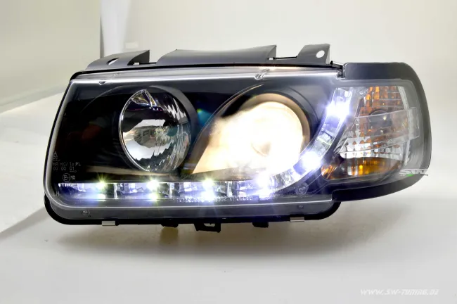 SW-Light Scheinwerfer für VW Polo 6N 94-98 LED Standlicht schwarz