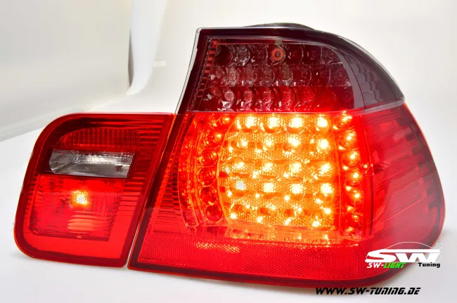 SW- LED Rückleuchten für 3er BMW E46 LCI Limo 02-04 red/smoke 4-teilig