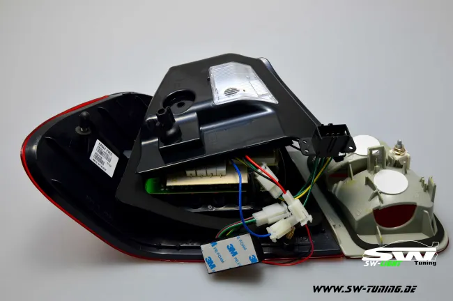 SW- LED Rückleuchten für 3er BMW E46 LCI Limo 02-04 red/smoke 4-teilig