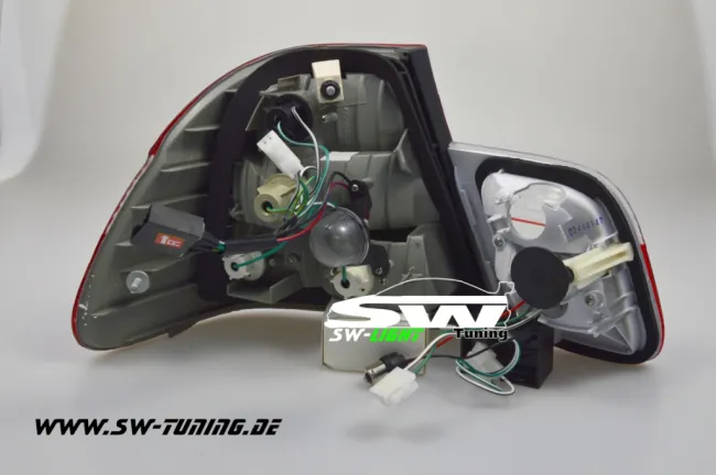 SW LED Rückleuchten BMW E46 Limo 98-01 red/crystal 4-teilig