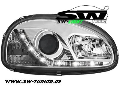 SW-Light headlights Opel Corsa B 3/5D 03.93-01 LED positionslight chrome