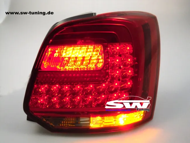 SW-Light LED taillights suitable for Volkswagen Polo V Type 6R 09-14 red / black