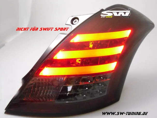 SW-Celi LED taillights suitable for Suzuki Swift Typ NZ/FZ 10-16 red/smoke
