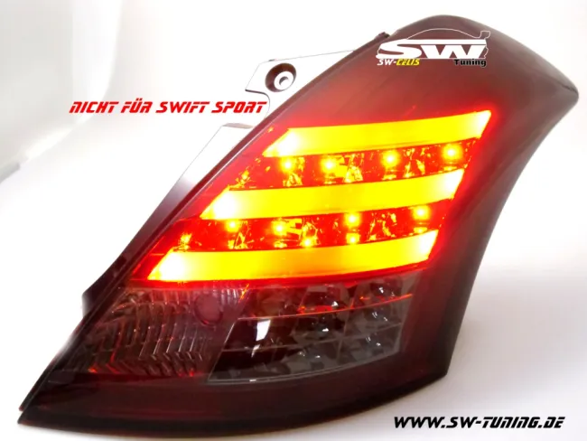 SW-Celi LED taillights suitable for Suzuki Swift Typ NZ/FZ 10-16 red/smoke