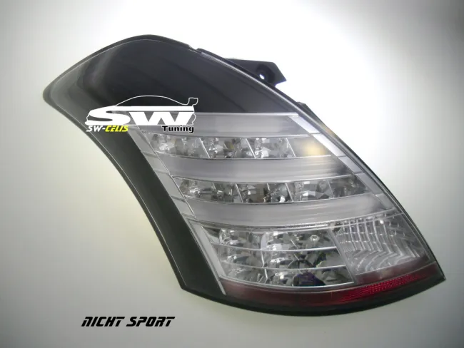 SW-Celi LED Rückleuchten passend für Suzuki Swift Typ FZ/NZ 10-16 black/Clear
