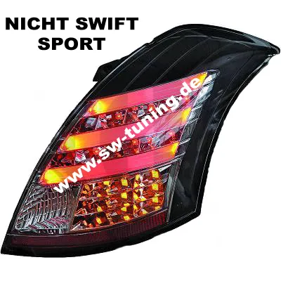 SW-Celi LED Rückleuchten passend für Suzuki Swift Typ FZ/NZ 10-16 black/Clear
