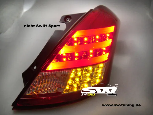 SW-Celi LED Rückleuchten passend für Suzuki Swift Typ FZ/NZ 10-16 red/clear