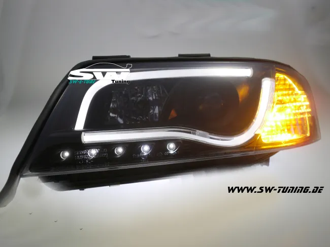 SW-LTube Scheinwerfer Audi A6 4B 97-01 Lighttube black