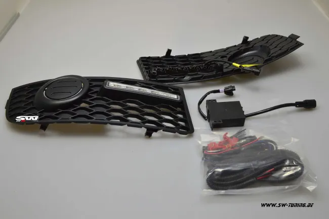 led daytime running light for Audi A4 B6 8E S-Line 2001-2004 chrome