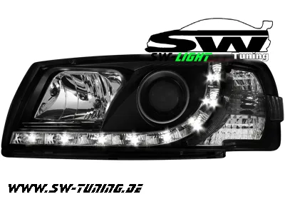 SW-Light Scheinwerfer VW T4 96-03 Langer Vorderwagen black LED Standlicht