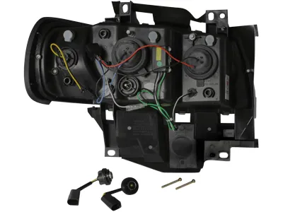 SW-Light Scheinwerfer VW T4 96-03 Langer Vorderwagen black LED Standlicht