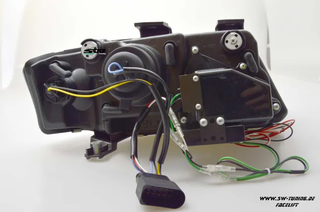 SW-LTube Scheinwerfer Audi A6 4B FL 01-04 LED Lighttube chrome