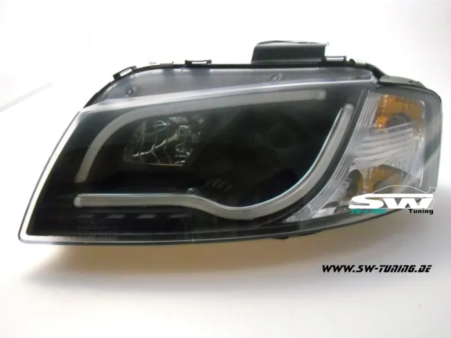 SW-LTube Scheinwerfer passend für Audi A3 8P 03-08 LED Lighttube Standlicht black