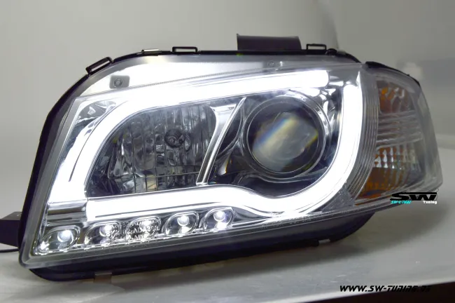 SW-LTube headlights Audi A3 8P 03-08 LED Lighttube positionslight chrome