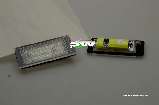 SW LED Kennzeichenbeleuchtung für BMW E46 Coupé / 2D 99-03
