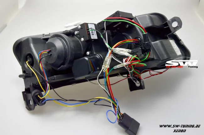 SW-DRLTube Xenon Scheinwerfer AUDI A6 4F 04-07 LED TFL R87 chrom Lighttube