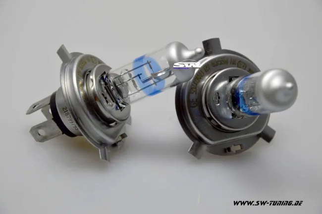 H4 GE MEGALIGHT Ultra 12V/60/55W white (2stk) +200% mehr Licht