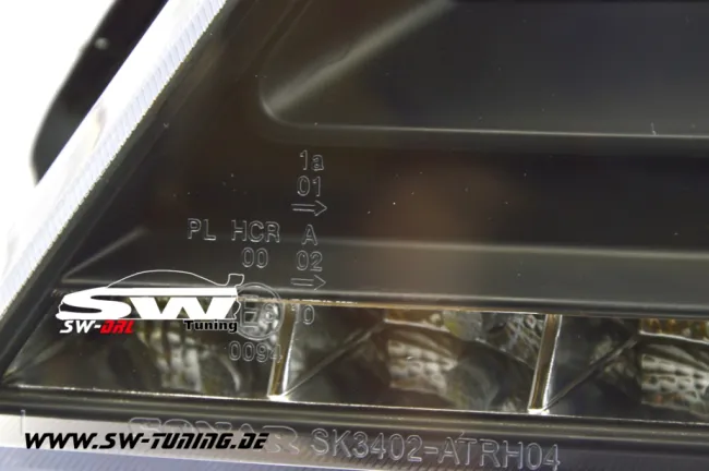 SW-DRL Scheinwerfer Opel Astra H 04-09 LED-Tagfahrlicht LWR Black