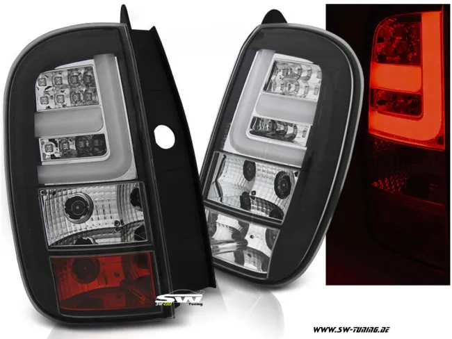 SW-Celi LED Rückleuchten Dacia Duster 10-14 black/clear Lightbar