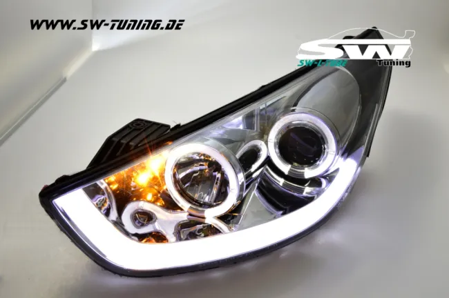 SW-LTube Scheinwerfer Hyundai IX35 LM 09-13 chrome Lighttube Standlicht