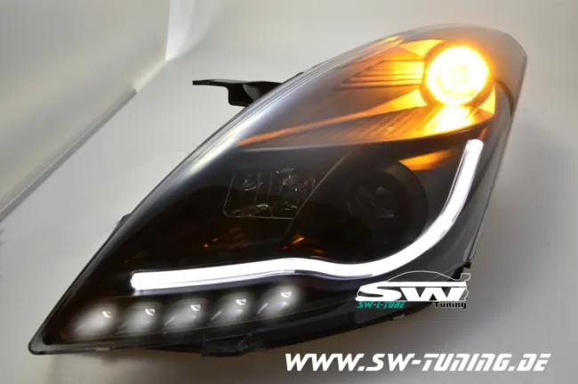 SW-LTube Scheinwerfer Suzuki Swift FZ/NZ 10-16 Black Lighttube Standlicht