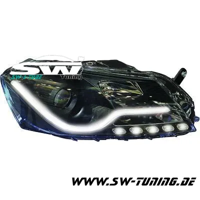 SW-LTube headlights suitable for VW Passat B7 3C/36 11-15 black LightTube parking light