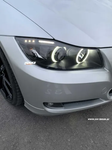 SWCCFL Angel Eye Scheinwerfer BMW 3er E90/91 05-13 CCFL Standlichtringe black