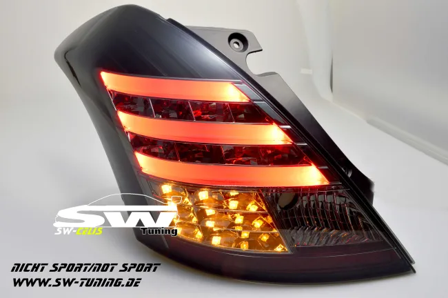 SW-Celi LED Rückleuchten passend für Suzuki Swift Typ FZ/NZ 10-16 black/smoke