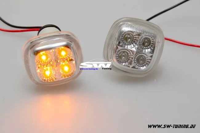 LED side marker Audi A3 96-00 / A4 95-00 / Fabia I Octavia I 04-08 chrome