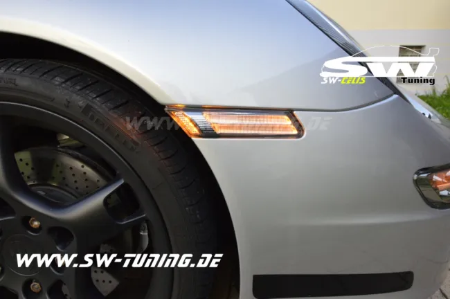 SW-Celis LED Seitenblinker für Porsche 911 997 05-11 Lighttube smoke