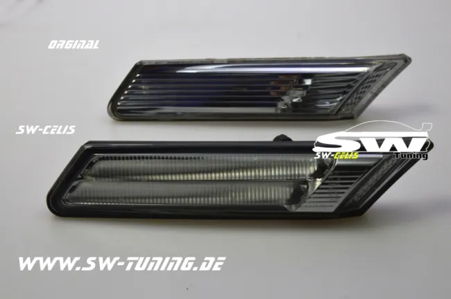 SW-Celis LED Seitenblinker für Porsche 911 997 05-11 Lighttube smoke