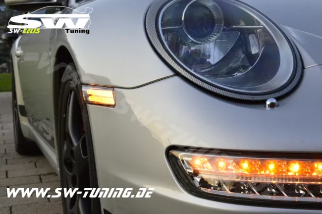 SW-Celis LED Seitenblinker für Porsche 911 997 05-11 Lighttube smoke