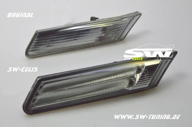SW-Celis LED Seitenblinker für Porsche Boxster Cayman 987 05-13 Lighttube smoke