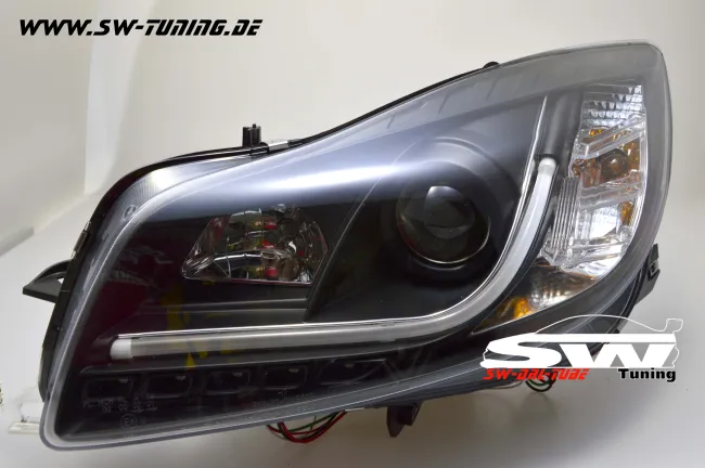 SW-DRLtube Scheinwerfer Opel Insignia 08-13 LED TFL R87 Lighttube black
