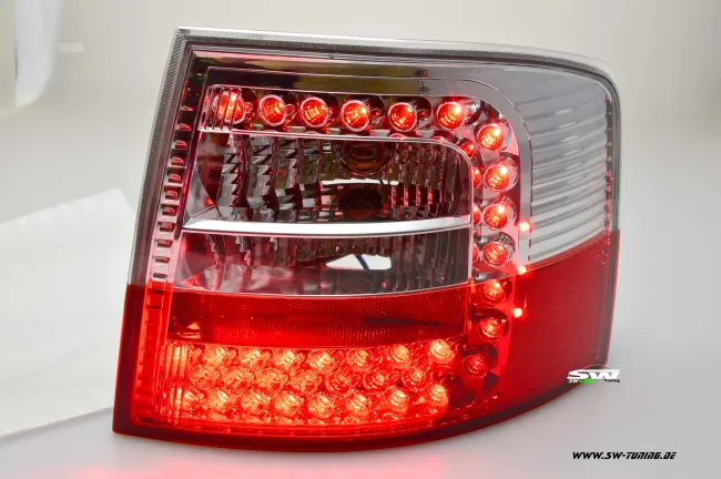 SW-Light LED Rückleuchten passend für Audi A6 4B Avant C5 97-05 red/clear