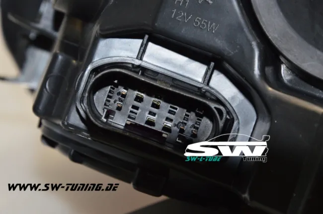 SW-LTube Scheinwerfer passend für Ford Focus Mk3 CB8 11-14 LED Lighttube-Standlicht black