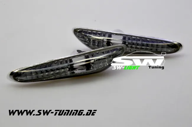 SW- Seitenblinker für 3er BMW E46 Lim./Touring 01-04 | 5er E60/E61 03-08| X3 E83 smoke