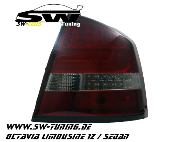 SW-Celis LED Rückleuchten Skoda Octavia II Limousine 1Z 04-08 red/smoke Lightbar