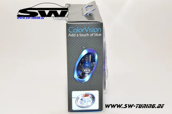 H7 Philips Color-Vision 12V/55W blau/weiss (2stk) +60% mehr Licht