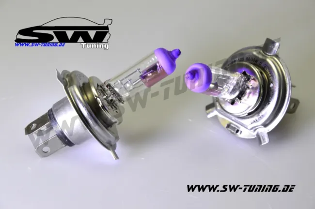 ColorVision Philips H4 12V/60/55W Birne pink/weiss (2stk) +60% mehr Licht