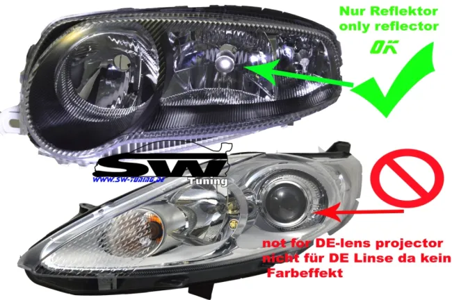 ColorVision Philips H4 12V/60/55W Birne pink/weiss (2stk) +60% mehr Licht