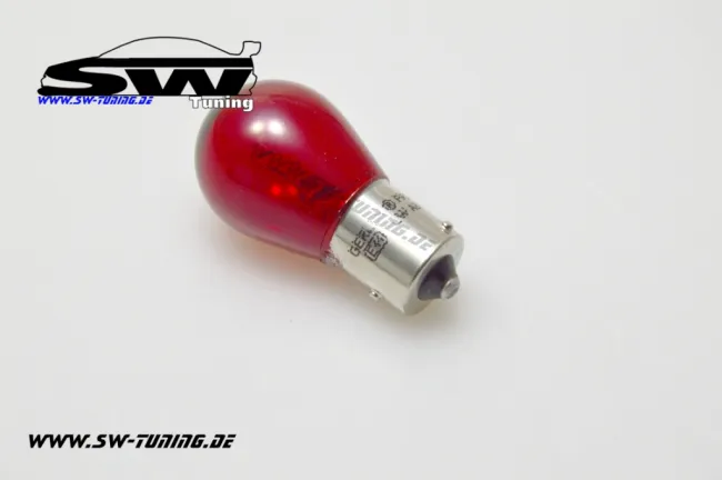 BAW15s blubs red 12V/21W (2pcs) PR21W with ECE