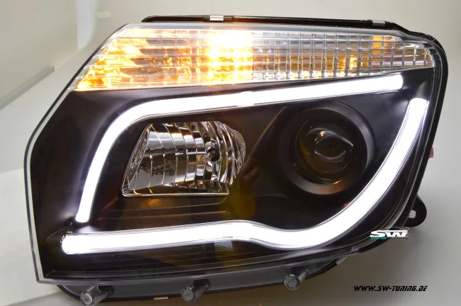 SW-Ltube Scheinwerfer Dacia Duster 10-14 LED Lighttube black