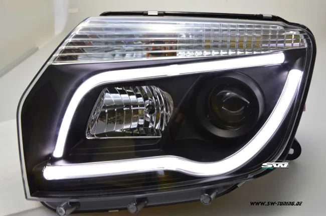 SW-Ltube Scheinwerfer Dacia Duster 10-14 LED Lighttube black