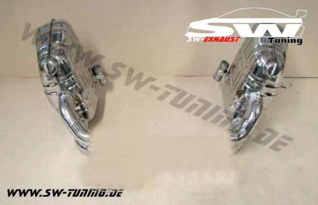SW-Exhaust Sportendschalldämpfer Edelstahl für Porsche 911 997 Facelift Carrera/S 08-12