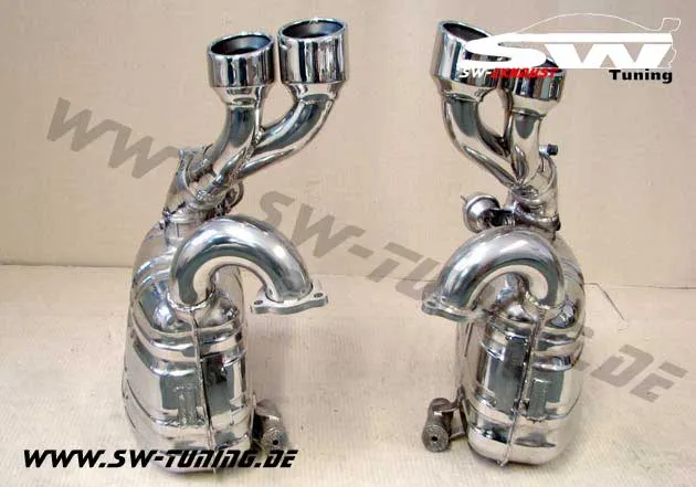 SW-Exhaust Sportendschalldämpfer Edelstahl für Porsche 911 997 Facelift Carrera/S 08-12