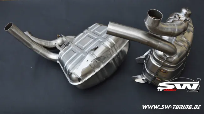 SW-Exhaust Edelstahl Sport Endschalldämpfer für Porsche 911 997 Carrera/S 05-08