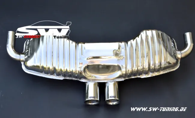 SW-Exhaust Sport Edelstahl Endschalldämpfer passend für Porsche Boxster / Cayman 987 05-13