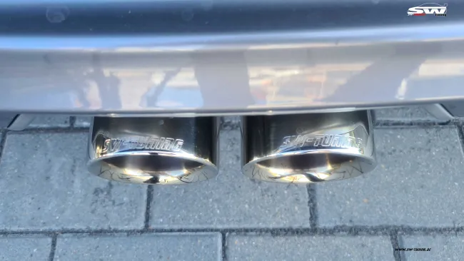 SW-Exhaust Sport Edelstahl Endschalldämpfer passend für Porsche Boxster / Cayman 987 05-13