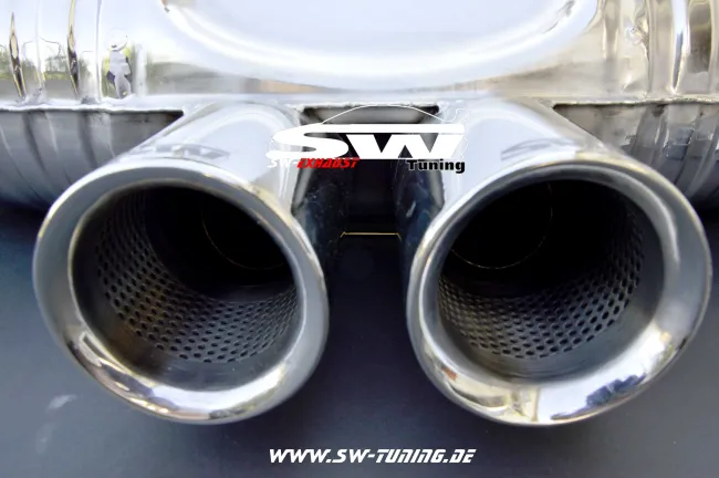 SW-Exhaust Sport Edelstahl Endschalldämpfer passend für Porsche Boxster / Cayman 987 05-13